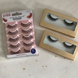 Kiss Looks So Natural Poise Set of 5 & House of Lashes Tinkerbell 2 pair Lashes